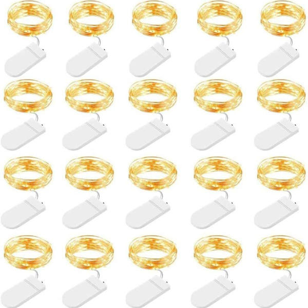 Batteridrivna ljusslingor, 20-pack LED-ljusslingor 1m 10 LED