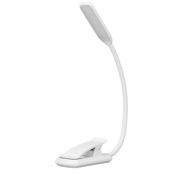 Mini sammenklappelig tre-trins USB LED-bordlampe med klipsdesign KLB