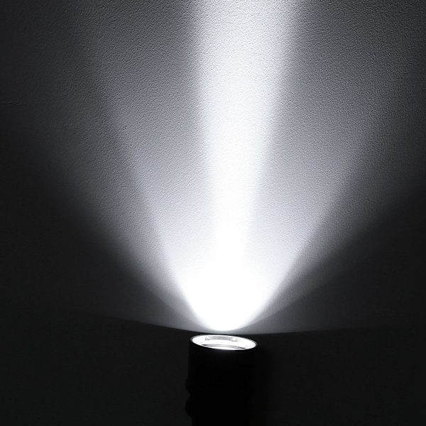 Vattentät LED-ficklampa för utomhusbruk, starkt ljus KLB
