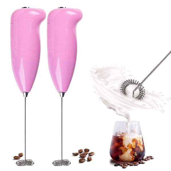 Kreativ Handkaffevisp i Rostfritt Stål, Elektrisk Rosa