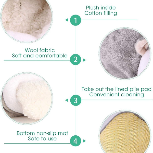 Balacoo Igelgos Snuggle Sack - Råtta Hamster Hus Säng Vinter Varm Fleece Liten KLB
