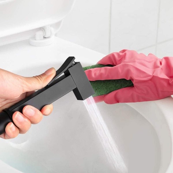 Bidet hånddusj svart håndsprayer multifunksjonell