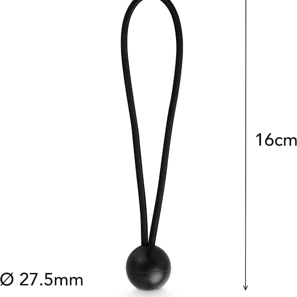 25x Bungee-kiinnitysnaru katoksille, pressuille, polkupyörille, retkeilyyn.
