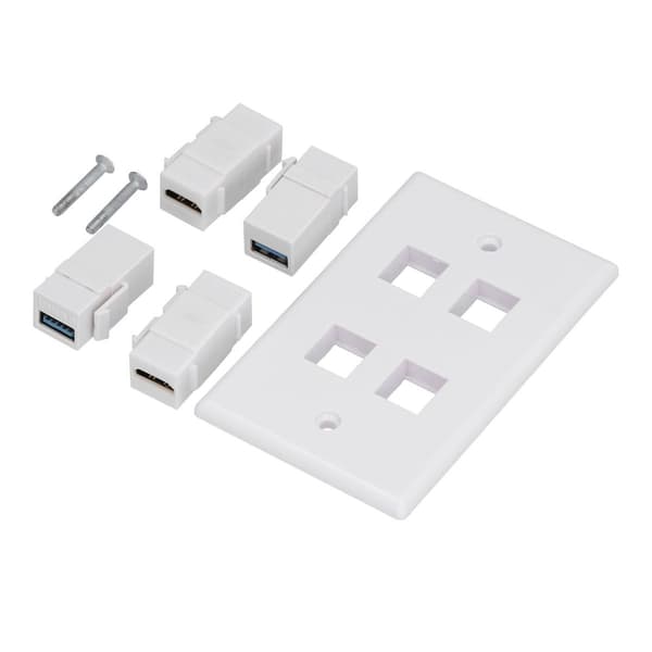 HD multimedia-grænseflader + 2 USB 3.0-porte uden svejsninger KLB