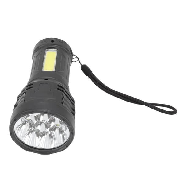 LED Lommelygte Multifunktionel Sort Bærbar USB Opladning KLB