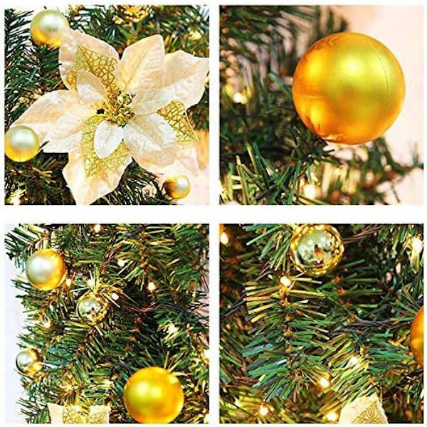 Forhåndsopplyst julegirlander - 30 LED-lys KLB