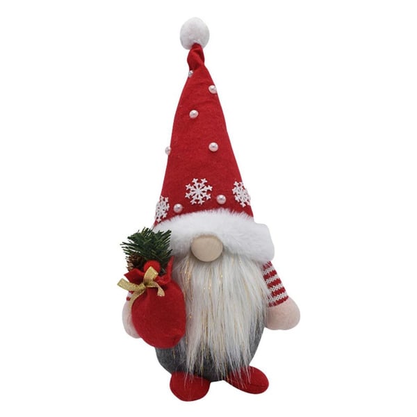 Jul Höst Gnome Dekoration Ansiktslös Docka för Butik Röd KLB