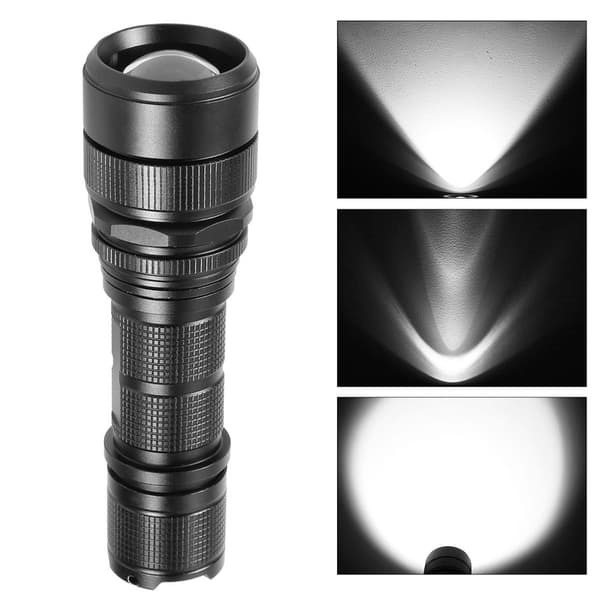 Super lys 2000LM LED lommelygte, zoomable, vandtæt KLB