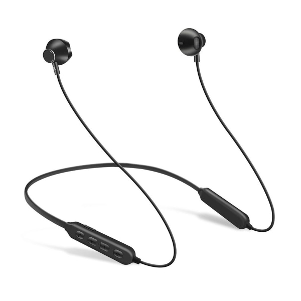 Bluetooth-hodetelefoner sport i øret, Bluetooth 5.0 svart