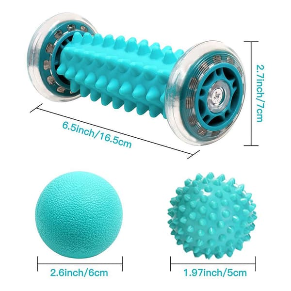 Version Fodmassage Roller Fodmassage Roller, Muskel Roller & Kuglesæt, 0.38KG