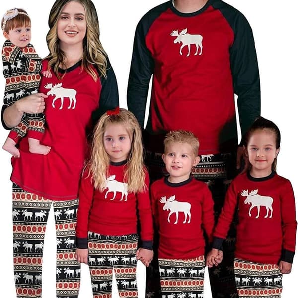 Julklapp Familj Matchande Pyjamas Set KLB