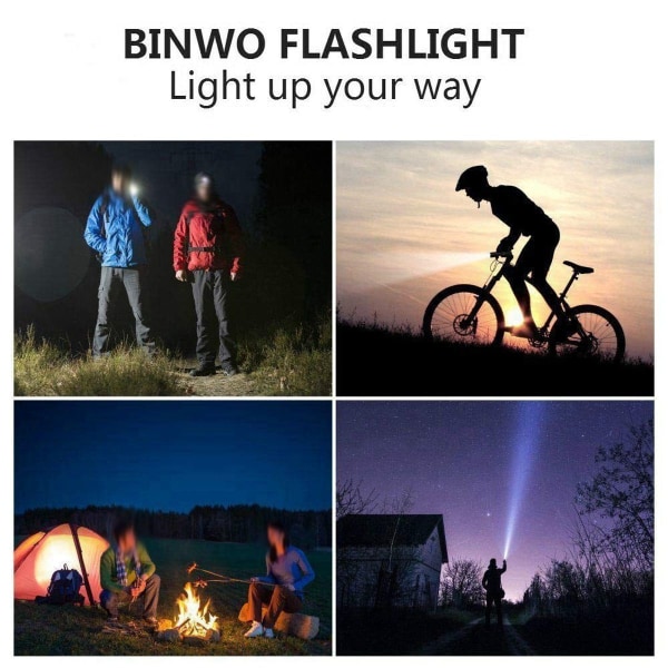 High Bright Outdoor LED Ficklampa 80m Vattentät Ficklampa KLB