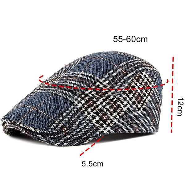 JAOAJ Herre flat cap, beret cap, bomull flat cap, flat cap, beret cap,