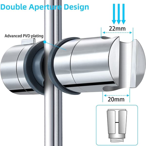Brusehovedholder, 18-25mm justerbar beslag