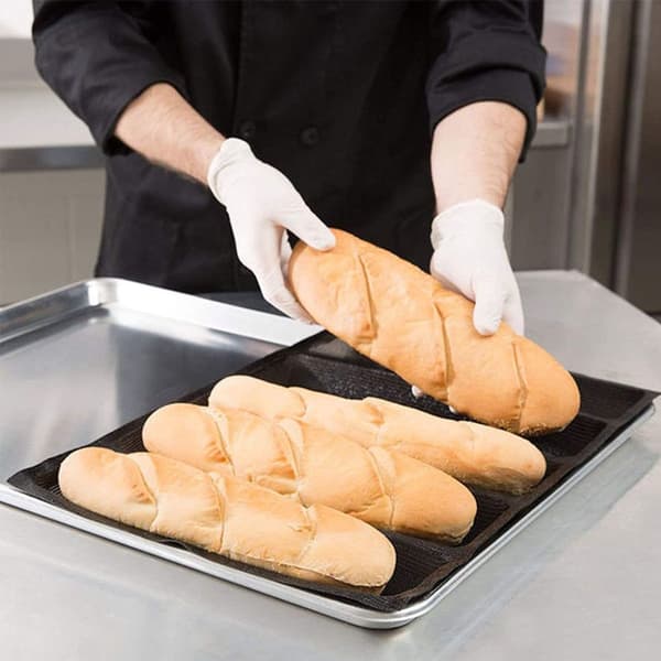 Silikone Baguetteform Non-Stick Perforeret Franskbrødsform