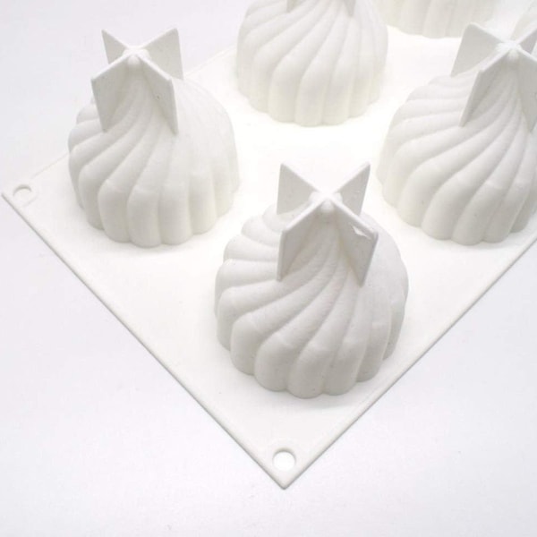 Moussekakeform, silikonformer for kaker, 3D-bakeform, DIY-dessertform