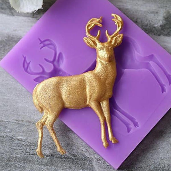 Jouluhirven silikonimuotti fondantteja, kakkuja ja suklaata varten