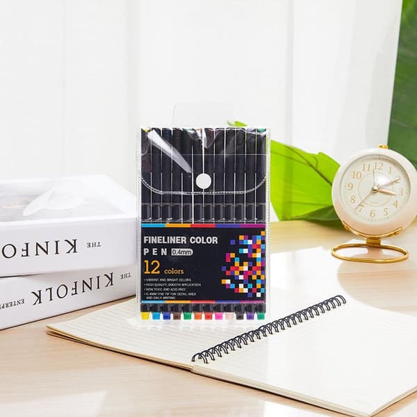 Journal Planner Penne Farvede Penne Fin Spids Fin Spids Stil 1