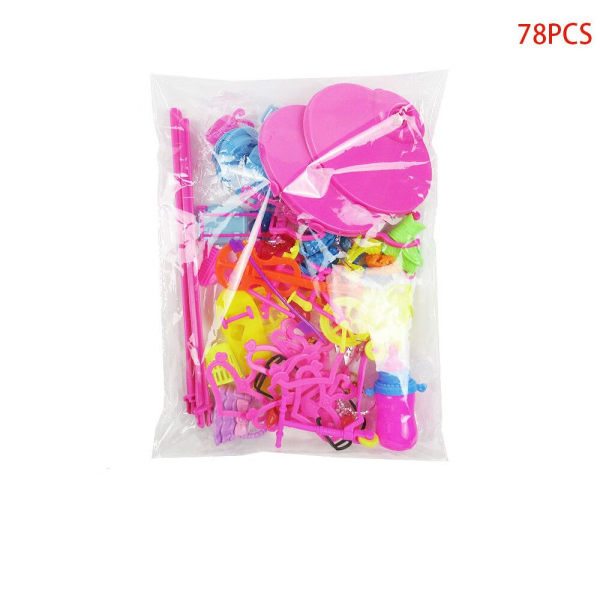 78Pcs Barbie Doll Accessories Toys for Kids and Girls,Fashion Outfits Birthday Gifts for Girls Compatible with 11.5 Inch Barbie Dolls