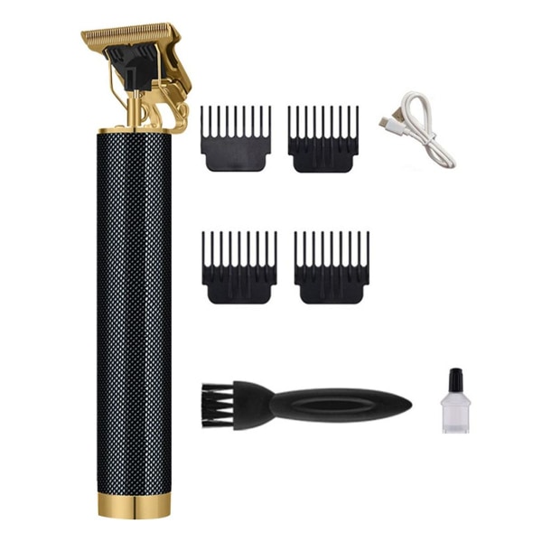 Musta Contour-hiustenleikkuri USB-sähköparranleikkuri Musta KLB