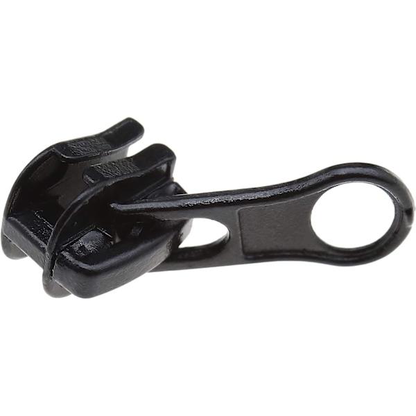 10 st svarta blixtlås-dragkedjor med U-formade blixtlås reparations- och utbyteskit för jackor, jeans, jackor, byxor, ryggsäckar 27x11mm