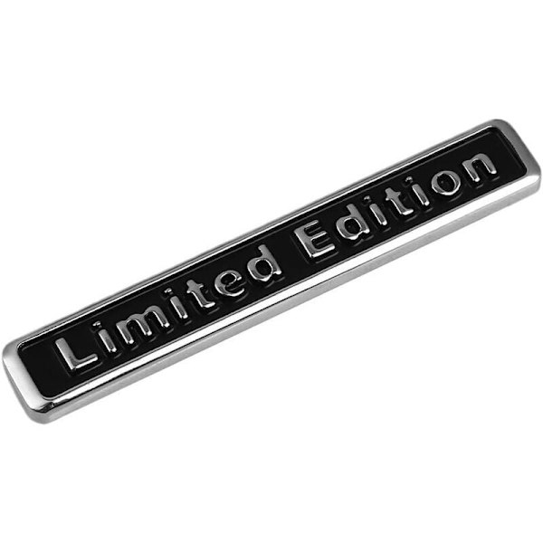 Haihuic 3D musta metalliauto rajoitetun erän logo-emblemitarra tarra autokuorma-auton lokasuojatarra auton takakoriste KLB