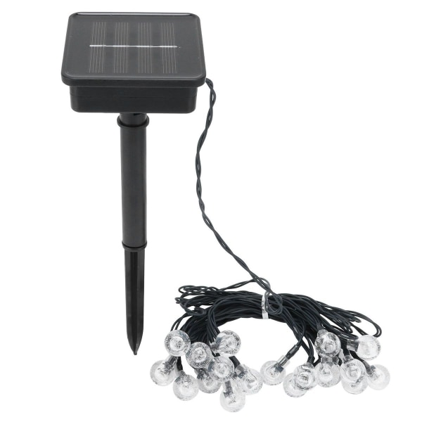 Solar 20 LED-lyslenke med 8 moduser for utendørs, gårdsplass, hage KLB