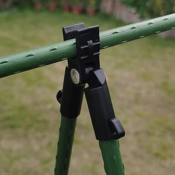 Justerbar plante plastforbindelse til plantestaver