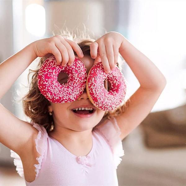 Donutform, 12 kopper genanvendelig kulstofstål muffinform, guld anti