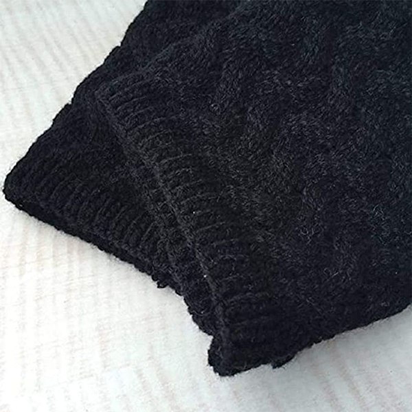 Par med dam vinter varma stövlettsockor beige + vit + ljusgrå + svart KLB