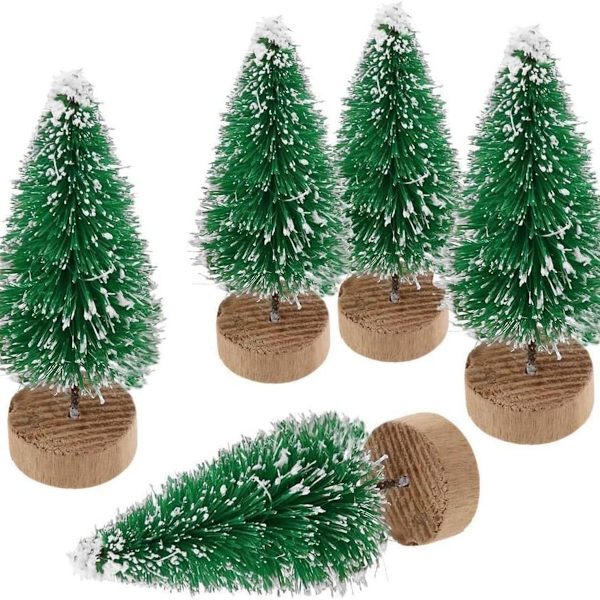 DIY Set med 10 konstgjorda julgranar Mini julgranar KLB