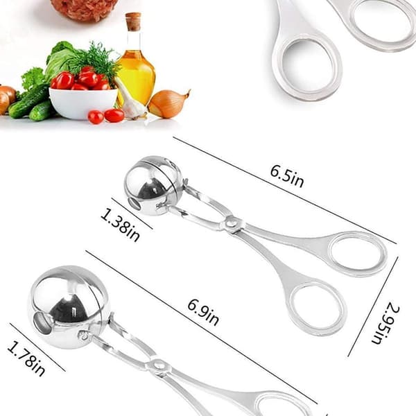 2-pack non-stick köttbullsformar, köttbullsformar i rostfritt stål
