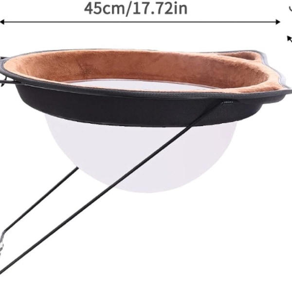Fönstermonterad katthängmatta, kattsäng sugkopp katthängmatta KLB