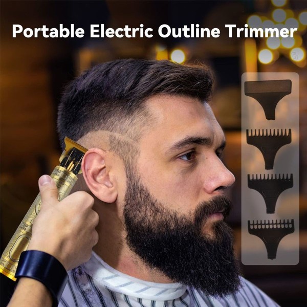Ammattimainen T-Liner-hiusleikkuri miehille johdottomat trimmerit Style1 KLB