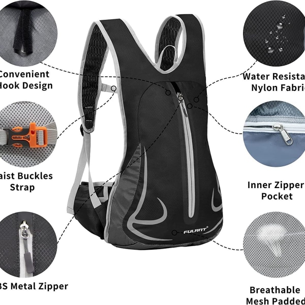 Ski Backpack Running 10L Waterproof Small Sports Bike Mountaineering