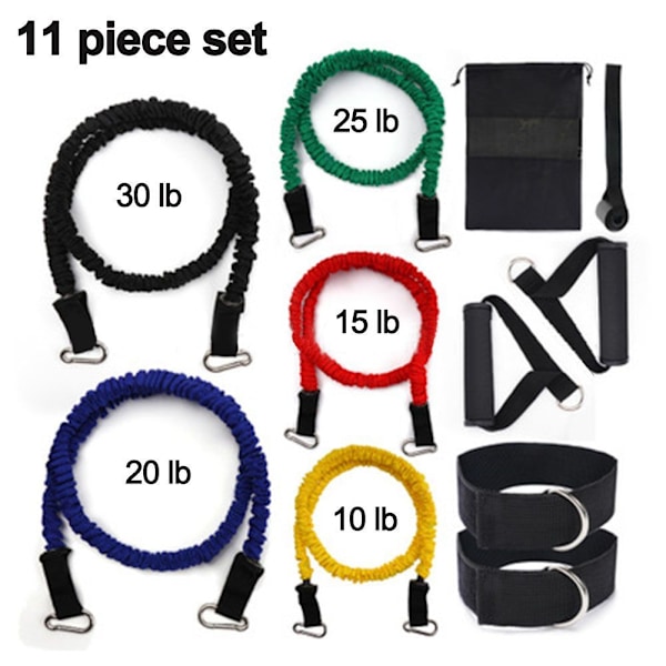Stackbara Resistance Band-set för Extremt Träning, Helkroppsträning, Hemmagym