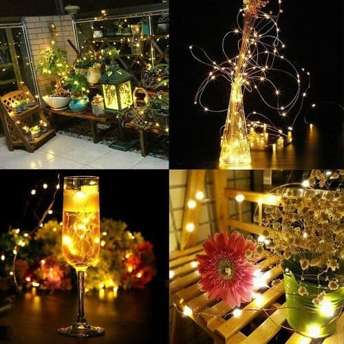 100 LED 32.8ft Fairy Copper String Lights USB Powered