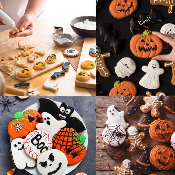 Halloween Kage Cookie Cutter Rustfrit Stål Stil 1