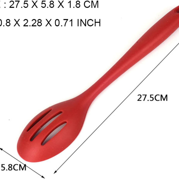 Silikone Non-Stick Skimmer Sæt med 2 Høj Varmebestandig