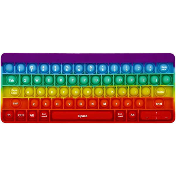 Pop It Fidget, Tryk Pop Boble Fidget Sensory Regnbue