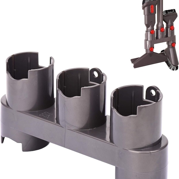 Platsbesparande hållare för Dyson V11 V10 V8 V7 - tillbehörs hållare med 5 adaptrar KLB