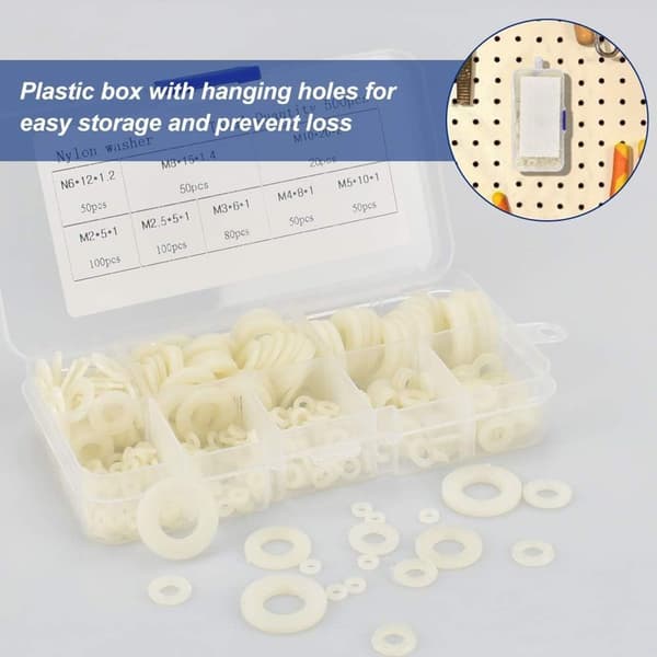500 st plastbrickor nylonbrickor M2/M2.5/M3/M4/M5/