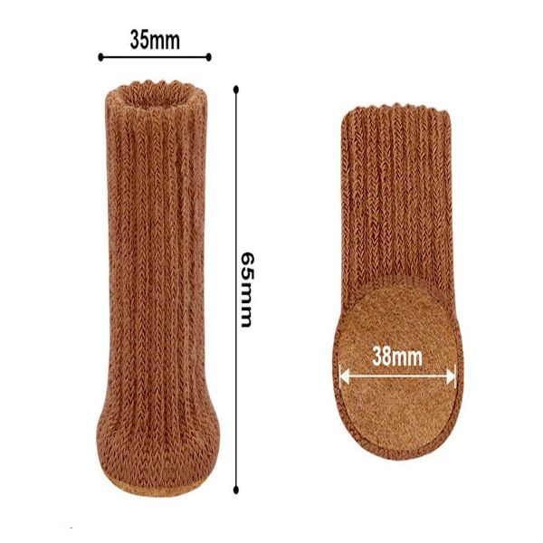 Stolsbensstrumpor Möbelstrumpor 24-pack Golvskydd halkfria
