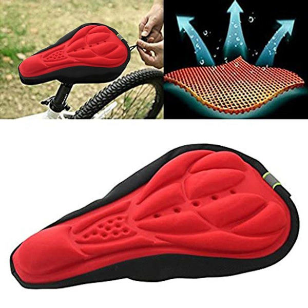 Silikongylon Lycra & Gel Pad Cykelsadelsskydd/Mjuk Kudde