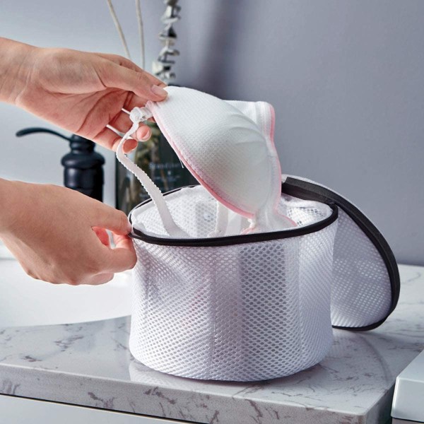 BH-vaskepose, gjenbrukbar vaskepose med glidelås, brukt KLB