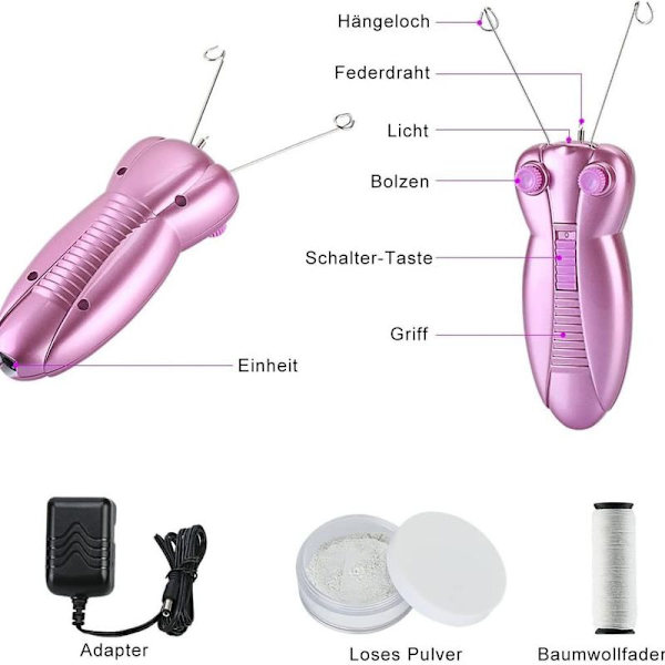 Elektrisk epilator til kvinder til fjernelse af ansigtshår