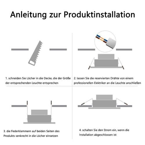 LED infälld spotlight LED spotlight dimbar 9 W badrum infälld spotlight