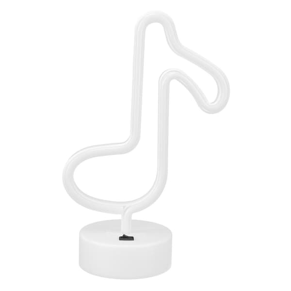 Desktop Neon Lys Unik Musik Note Natlampe til Hjem KLB