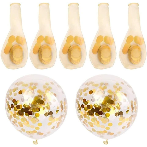 Onnellista syntymäpäivää syntymäpäiväilmapallot ja 5 kpl konfettipalloa, Onnellista syntymäpäivää banneri tyttö poika helium syntymäpäiväjuhlan koristelu (musta banneri)