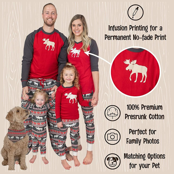 Lazy One Julpyjamas, matchande familjepjamas för KLB